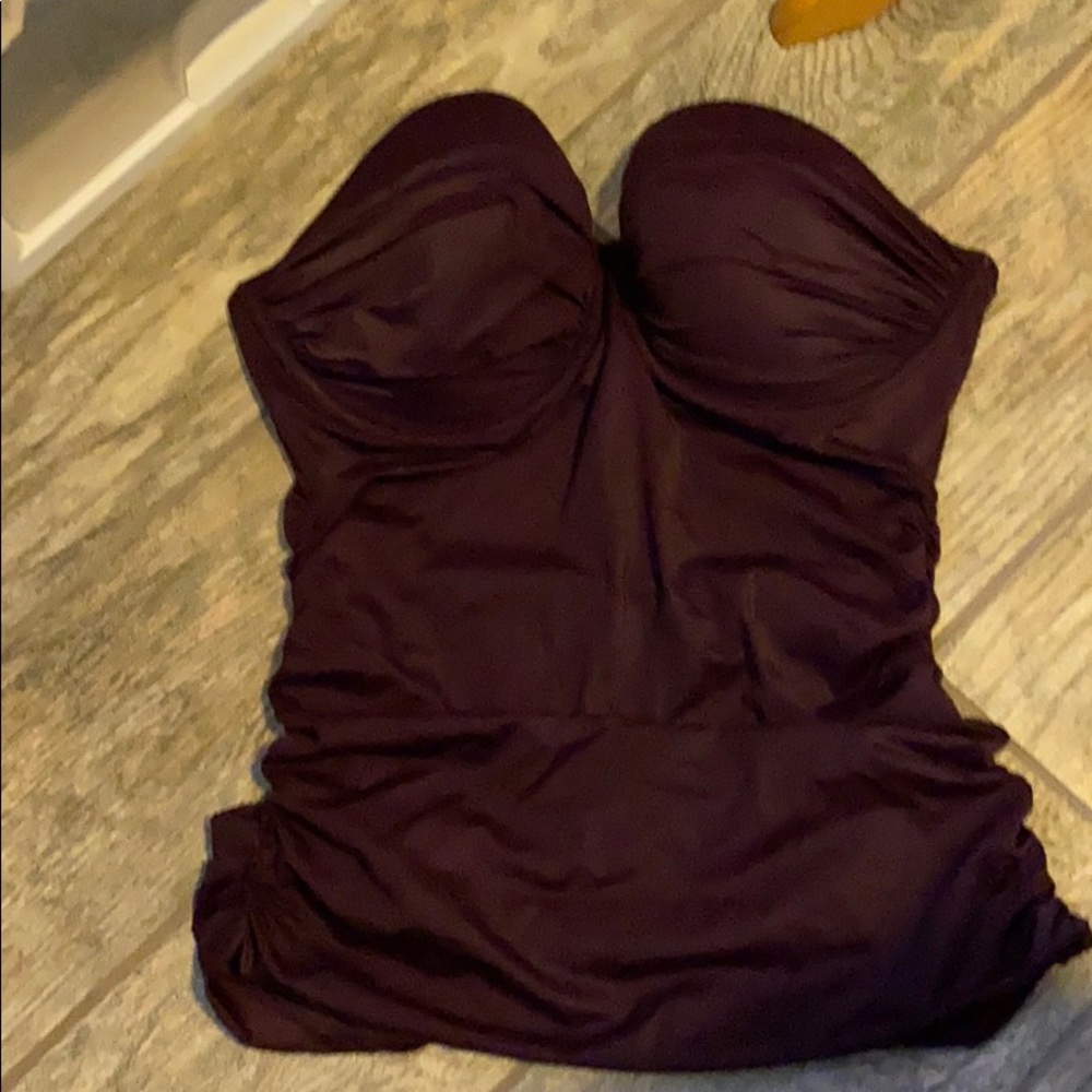 Victoria secret plum or wine colored tankini top